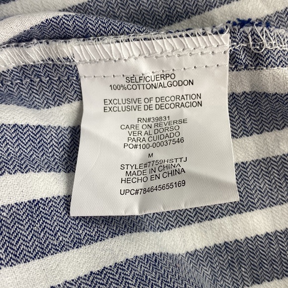 TAKARA SHORTS HIGH-WAISTED STRIPE NWT MEDIUM - Picture 7 of 11